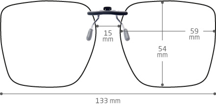 Magiclip Clip solaire Rectangle SC 724 Polarisant